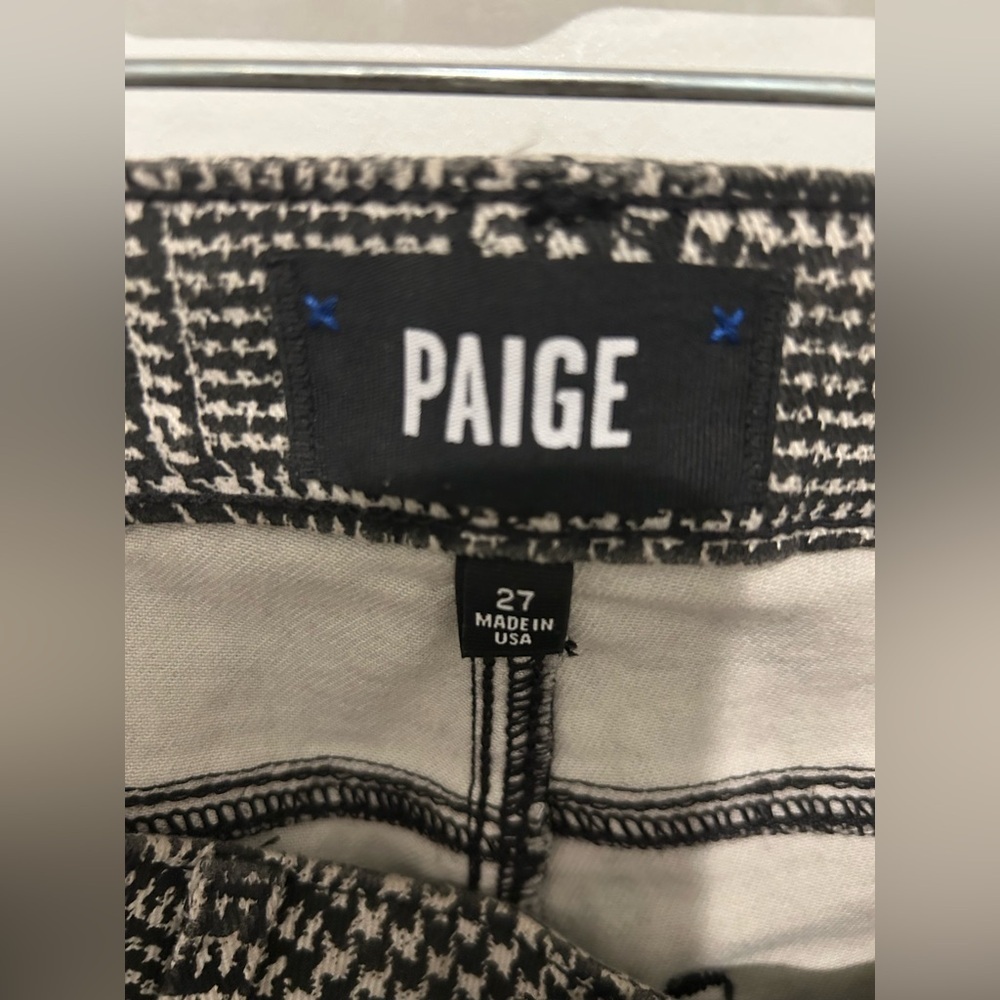 PAIGE Monochrome Checkered Trousers size 27 - Picture 4 of 7